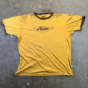 Hobie yellow surf tee size